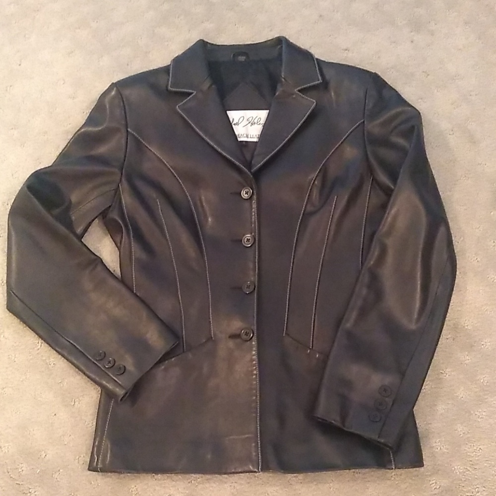 Michael Hoban North Beach Leather Blazer Jacket